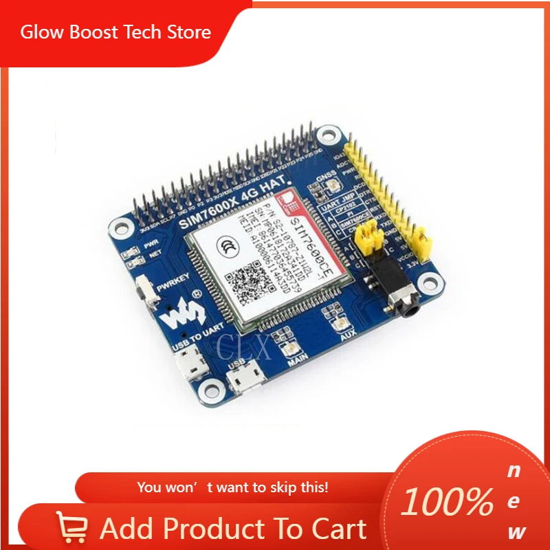 NY4G/3G/2G/GSM/GPRS/GNSS HAT for Raspberry Pi, Based on SIM7600E-H
NY4G/3G/2G/GSM/GPRS/GNSS HAT for Raspberry Pi, Based on SIM7600E-H