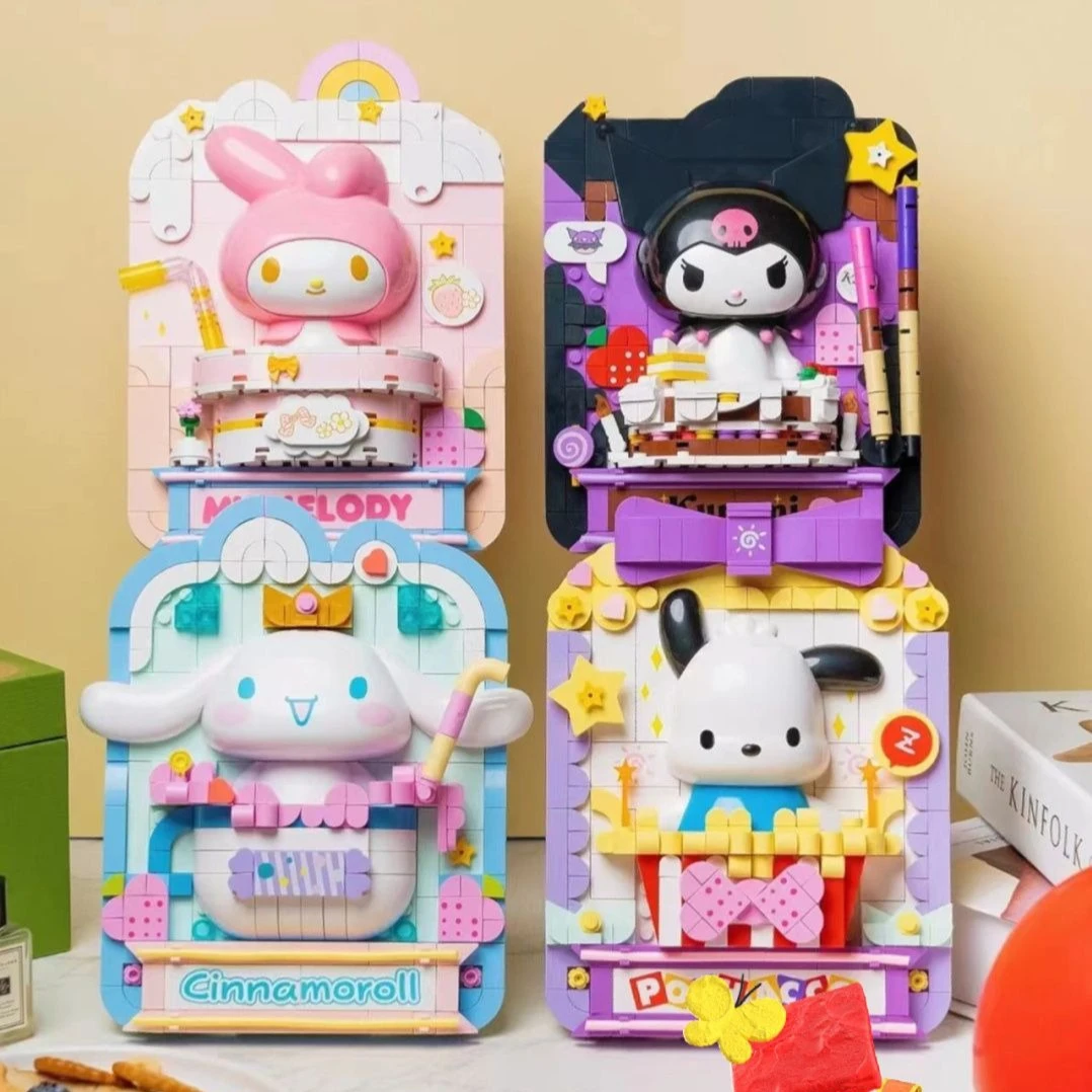 Sanrio Building Blocks Kawaii Kuromi Assembly Toys Cinnamoroll Cartoon Animation Model Pochacco Ornaments Children's Gifts
Sanrio Building Blocks Kawaii Kuromi Assembly Toys Cinnamoroll Cartoon Animation Model Pochacco Ornaments Children's Gifts