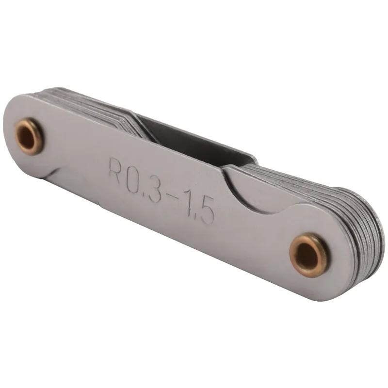 AB35-12 Pcs Stainless Steel Radius Gauge With Feeler Gauge Set Arc Radius Fillet Gauge And 0.04-0.88Mm Space Measure Tool
AB35-12 Pcs Stainless Steel Radius Gauge With Feeler Gauge Set Arc Radius Fillet Gauge And 0.04-0.88Mm Space Measure Tool