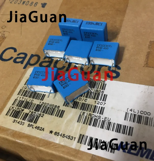 10PCS RIFA PHE450 0.1uF/630V 10% P15MM 104/630V blue film Capacitor KEMET MKP 100nF 104 630VDC 0.1UF free shipping
10PCS RIFA PHE450 0.1uF/630V 10% P15MM 104/630V blue film Capacitor KEMET MKP 100nF 104 630VDC 0.1UF free shipping