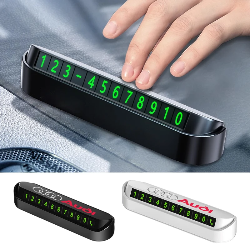 Luminous Car Temporary Parking Card Phone Number Plate For Audi A7 A3 A4 A6 A5 Q5 A1 Q7 Q3 Q4 TT SQ5 RSQ3 RSQ8 S3 S4 RS5 RS6
Luminous Car Temporary Parking Card Phone Number Plate For Audi A7 A3 A4 A6 A5 Q5 A1 Q7 Q3 Q4 TT SQ5 RSQ3 RSQ8 S3 S4 RS5 RS6