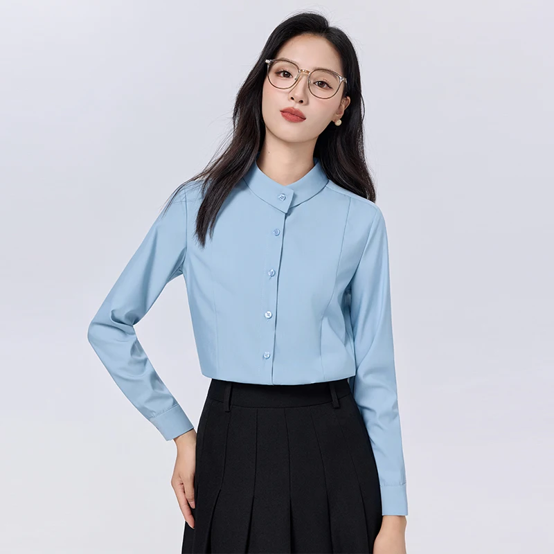 Elegant Women Shirts Woman White Shirt Long Sleeve Blouse Office Lady Business Blue Shirts Button Solid Women Work Blouses Tops
Elegant Women Shirts Woman White Shirt Long Sleeve Blouse Office Lady Business Blue Shirts Button Solid Women Work Blouses Tops
