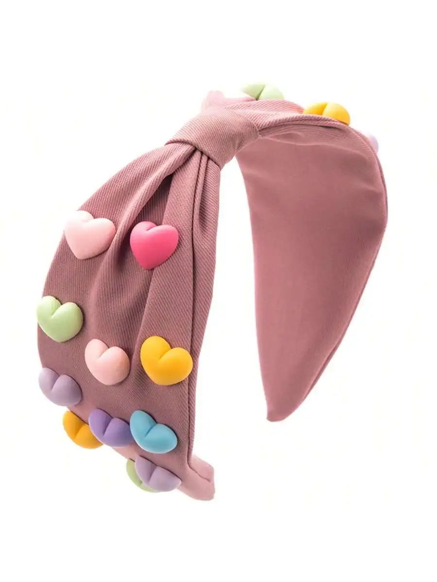 Wide Elastic Headband With Colorful Heart Decorations For Women Hair Styling Accessory
Wide Elastic Headband With Colorful Heart Decorations For Women Hair Styling Accessory