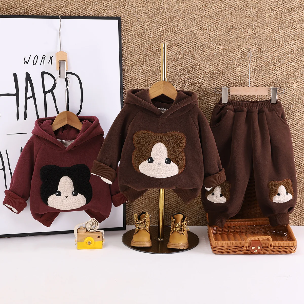 Boys Clothing Sets Winter 2024 Children Thick Velvet Coats Hoodies Pants 2pcs Warm Suit For Baby Girls Tracksuits Kids Outfits 5
Boys Clothing Sets Winter 2024 Children Thick Velvet Coats Hoodies Pants 2pcs Warm Suit For Baby Girls Tracksuits Kids Outfits 5