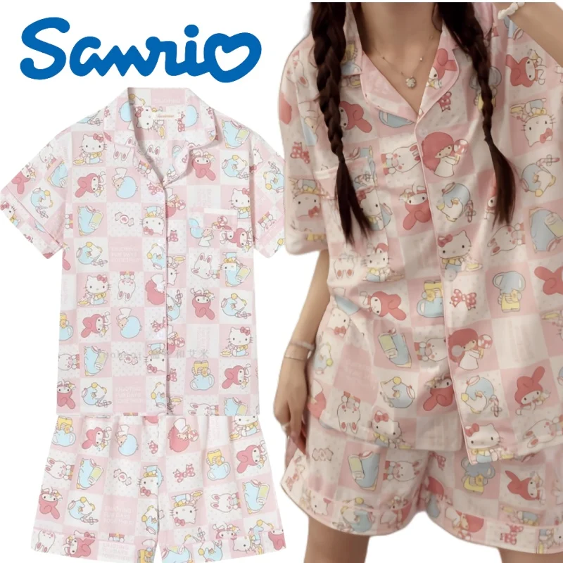 Новые хлопковые пижамы Sanrio можно носить на улице, повседневный комплект одежды для отдыха с героями мультфильмов «Моя мелодия», праздничные подарки для девочек, повседневная мода
Новые хлопковые пижамы Sanrio можно носить на улице, повседневный комплект одежды для отдыха с героями мультфильмов «Моя мелодия», праздничные подарки для девочек, повседневная мода