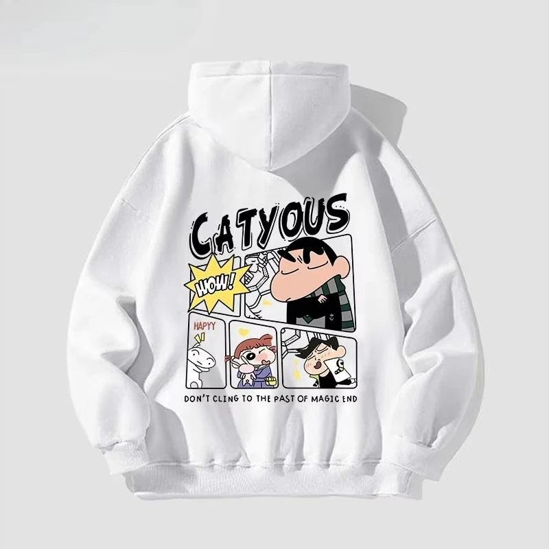 MINISO карандаш Шин-тян с мультяшным принтом молодежный свитер с капюшоном осень и зима свободный топ с длинными рукавами мужская и женская одежда
MINISO карандаш Шин-тян с мультяшным принтом молодежный свитер с капюшоном осень и зима свободный топ с длинными рукавами мужская и женская одежда