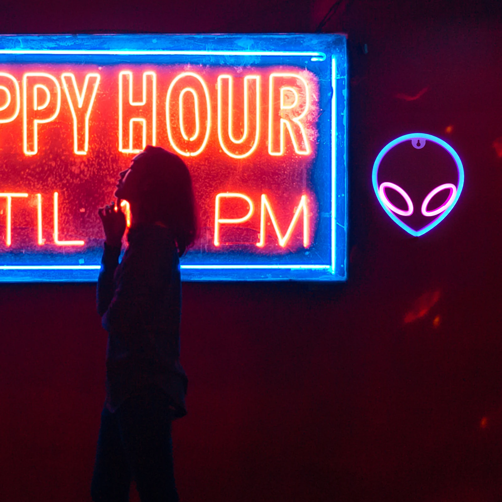 Creative Alien Shaped LED Neon Lights Beautiful Plastic Lamp USB Powered Wall nament Bar Home Restaurant Decor
Creative Alien Shaped LED Neon Lights Beautiful Plastic Lamp USB Powered Wall nament Bar Home Restaurant Decor