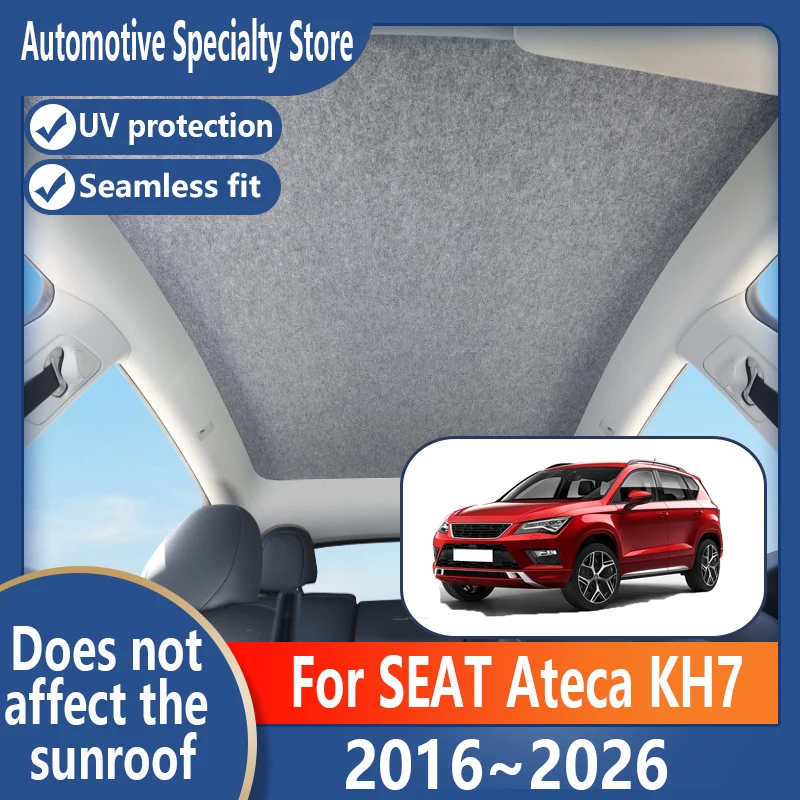 For SEAT Ateca 2016~2026 Car Panoramic Sunroof Insulation Roof Visor Electrostatic Adsorption Suede Fabric Protection Anti-UV
For SEAT Ateca 2016~2026 Car Panoramic Sunroof Insulation Roof Visor Electrostatic Adsorption Suede Fabric Protection Anti-UV