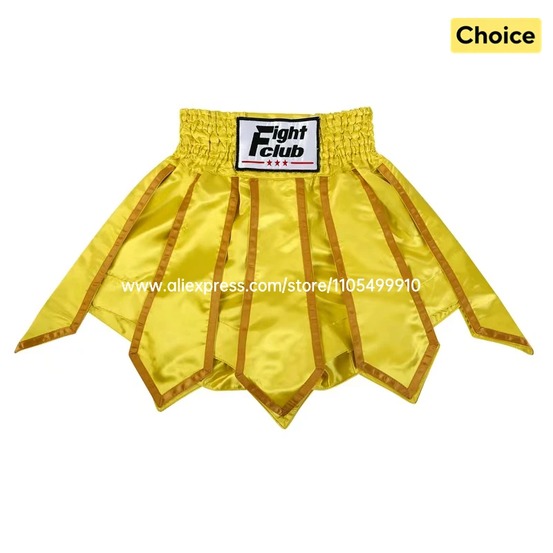 Muay Thai Kickboxing Shorts Yellow Ribbon MMA Fight Trunks Unisex Satin Shorts for Training Sparring Martial Arts Competition
Muay Thai Kickboxing Shorts Yellow Ribbon MMA Fight Trunks Unisex Satin Shorts for Training Sparring Martial Arts Competition