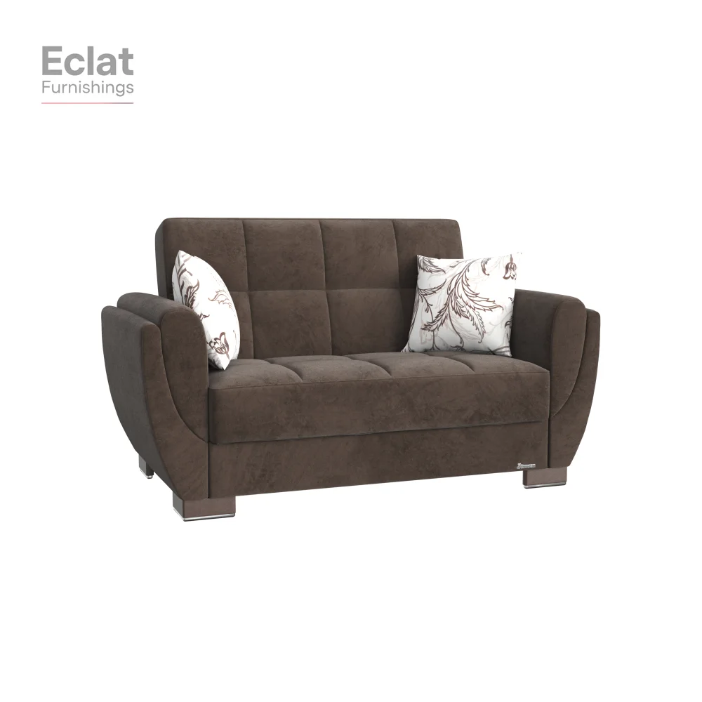 PrimeNest NimbusFlow Collection Upholstered Convertible Loveseat with Storage, Brown Microfiber, sofa set living room furniture,
PrimeNest NimbusFlow Collection Upholstered Convertible Loveseat with Storage, Brown Microfiber, sofa set living room furniture,