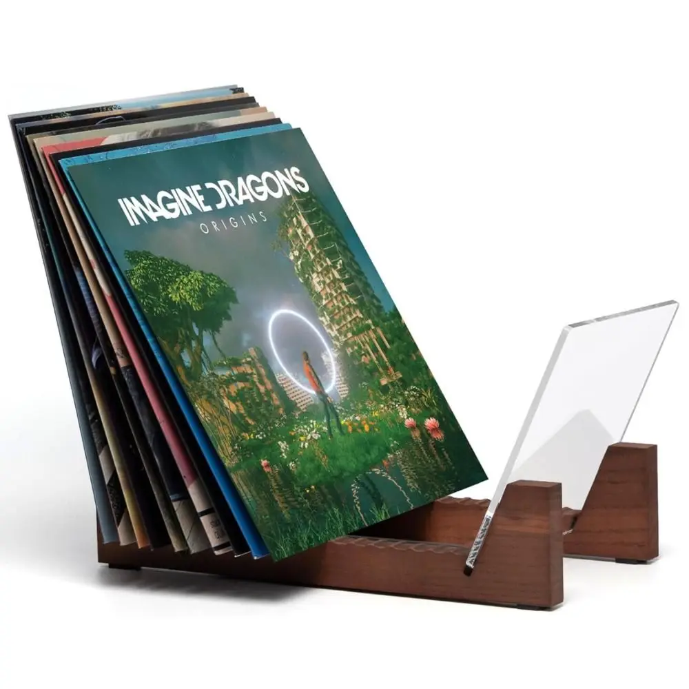 Ретро-подставка для виниловых пластинок из массива ореха, регулируемая, компактная, портативная, для CD-дисков
Ретро-подставка для виниловых пластинок из массива ореха, регулируемая, компактная, портативная, для CD-дисков