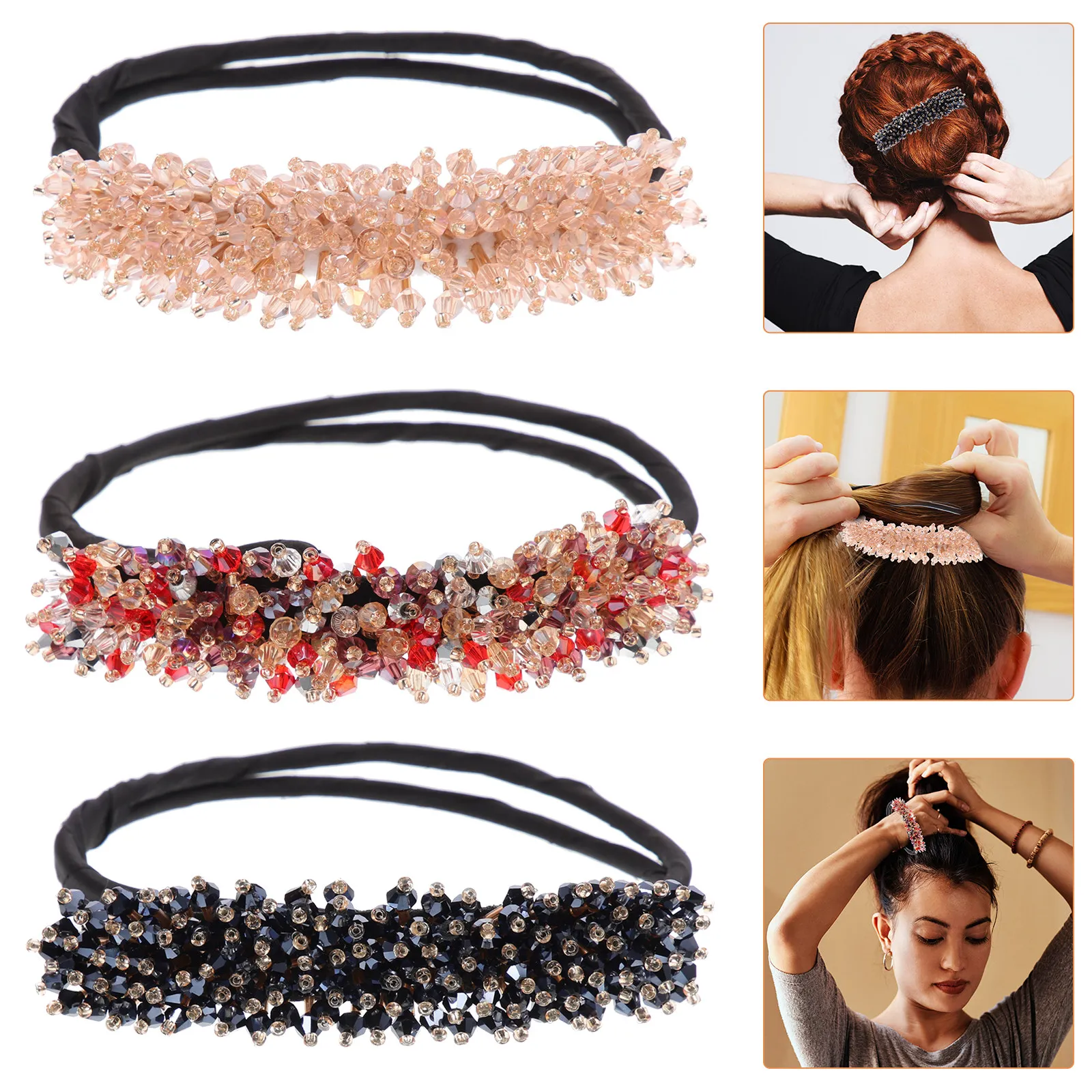 3Pcs Women Hair Bun Maker Shiny Bun Shaper Tool for Long Short Hair Perfect for Family Cheerleading
3Pcs Women Hair Bun Maker Shiny Bun Shaper Tool for Long Short Hair Perfect for Family Cheerleading