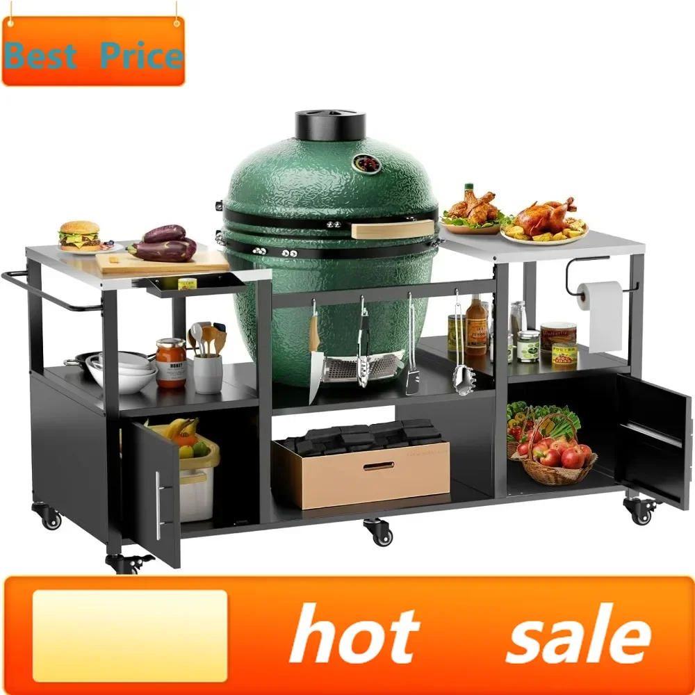 Hot salesLarge Capacity Metal BBQ Cart with Storage for Big Green Egg and Kamado Grills
Hot salesLarge Capacity Metal BBQ Cart with Storage for Big Green Egg and Kamado Grills