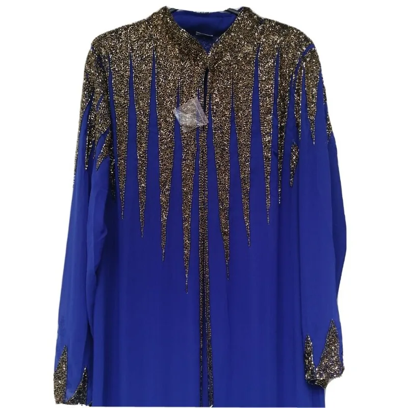 Women Kaftan Dubai Eid NEW Ladies Abaya Blue Chiffon Beaded Decoration Kimono Farasha Maxi
Women Kaftan Dubai Eid NEW Ladies Abaya Blue Chiffon Beaded Decoration Kimono Farasha Maxi