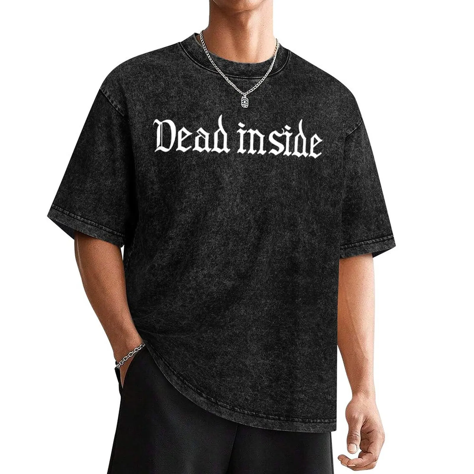 Dead inside Gothic - Typography T-Shirt cute clothes Blouse T-shirts oversize summer tops shirts men
Dead inside Gothic - Typography T-Shirt cute clothes Blouse T-shirts oversize summer tops shirts men
