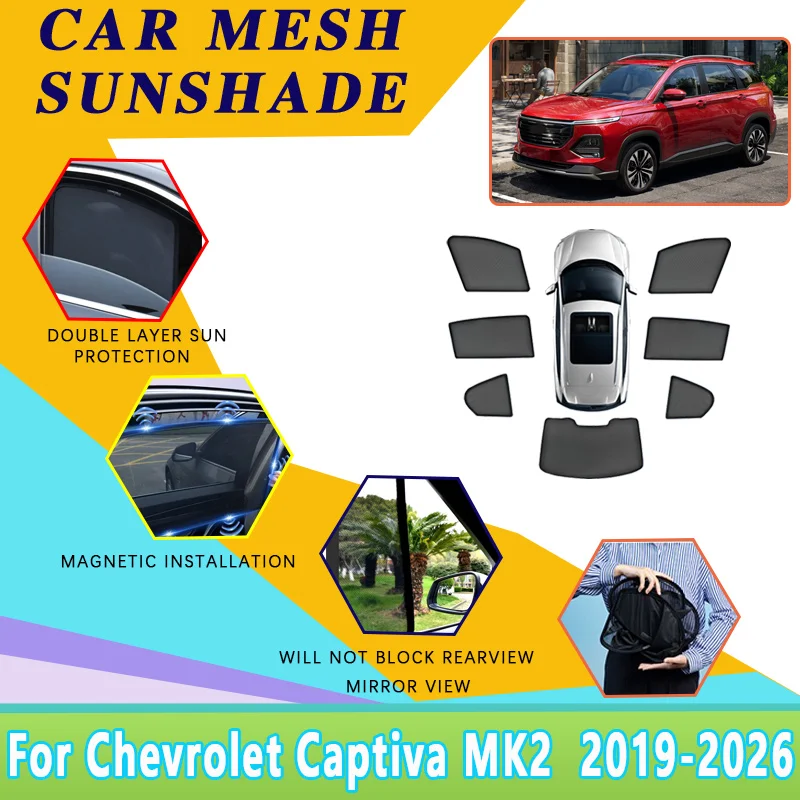For Chevrolet Captiva MK2 2019~2026 Baojun 530 Car Sun Visor Mesh Sunshade Window Sunscreen Heat insulation Tool Car Accessories
For Chevrolet Captiva MK2 2019~2026 Baojun 530 Car Sun Visor Mesh Sunshade Window Sunscreen Heat insulation Tool Car Accessories