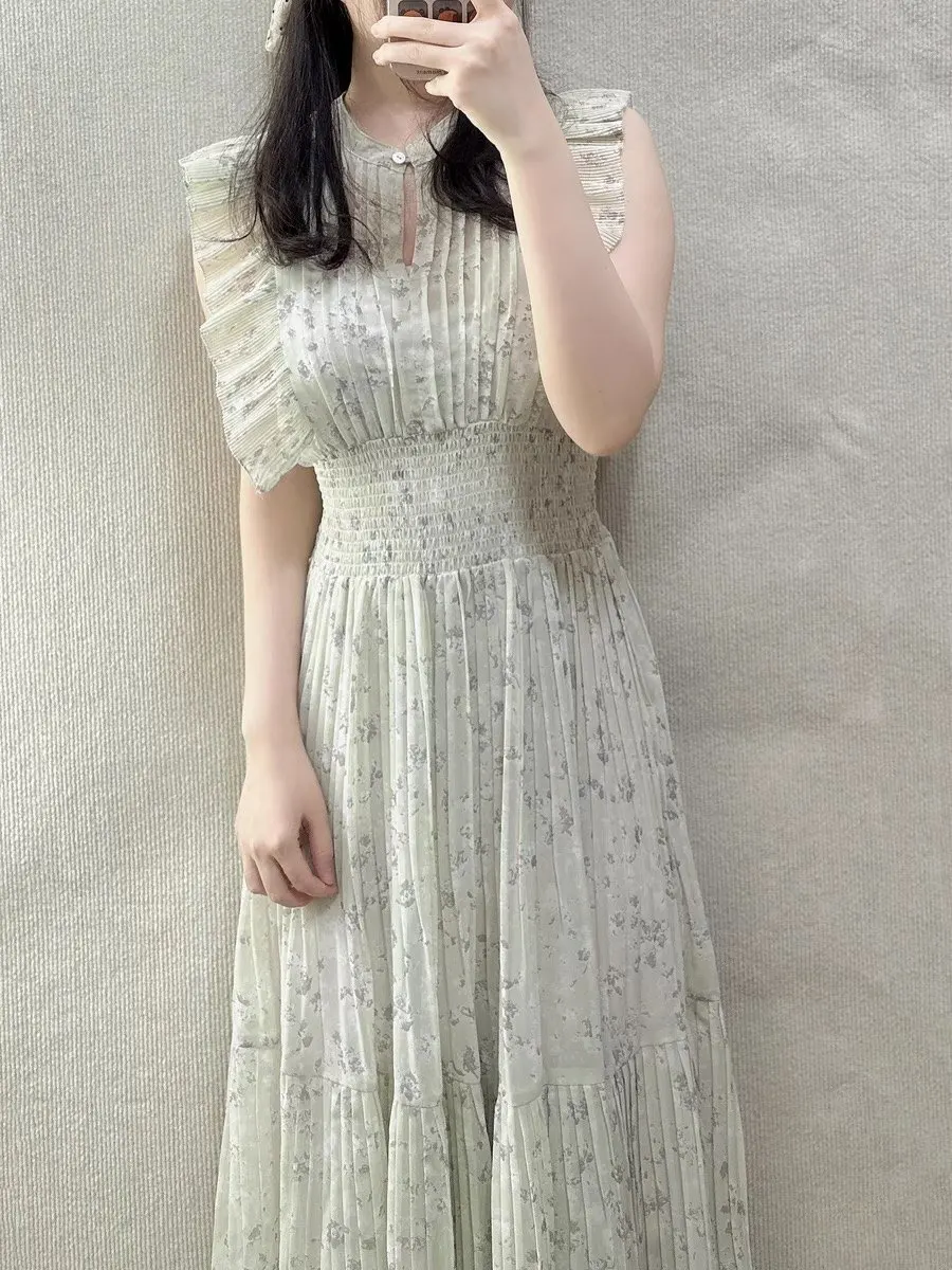 New Summer Floral Print Gored Skirt Dress High Waist A-Line Tea Break Skirt Fairylike Bell Sleeve Gathered Waist Pleated Dress
New Summer Floral Print Gored Skirt Dress High Waist A-Line Tea Break Skirt Fairylike Bell Sleeve Gathered Waist Pleated Dress