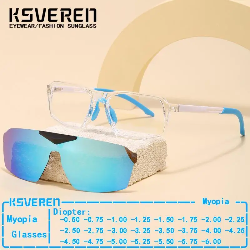 2 in 1 Clip On Flip Up Polarized Lens Sunglasses Men Women Sport Anti Blue Light Myopia Eyewear Finished Prescription Glasses
2 in 1 Clip On Flip Up Polarized Lens Sunglasses Men Women Sport Anti Blue Light Myopia Eyewear Finished Prescription Glasses