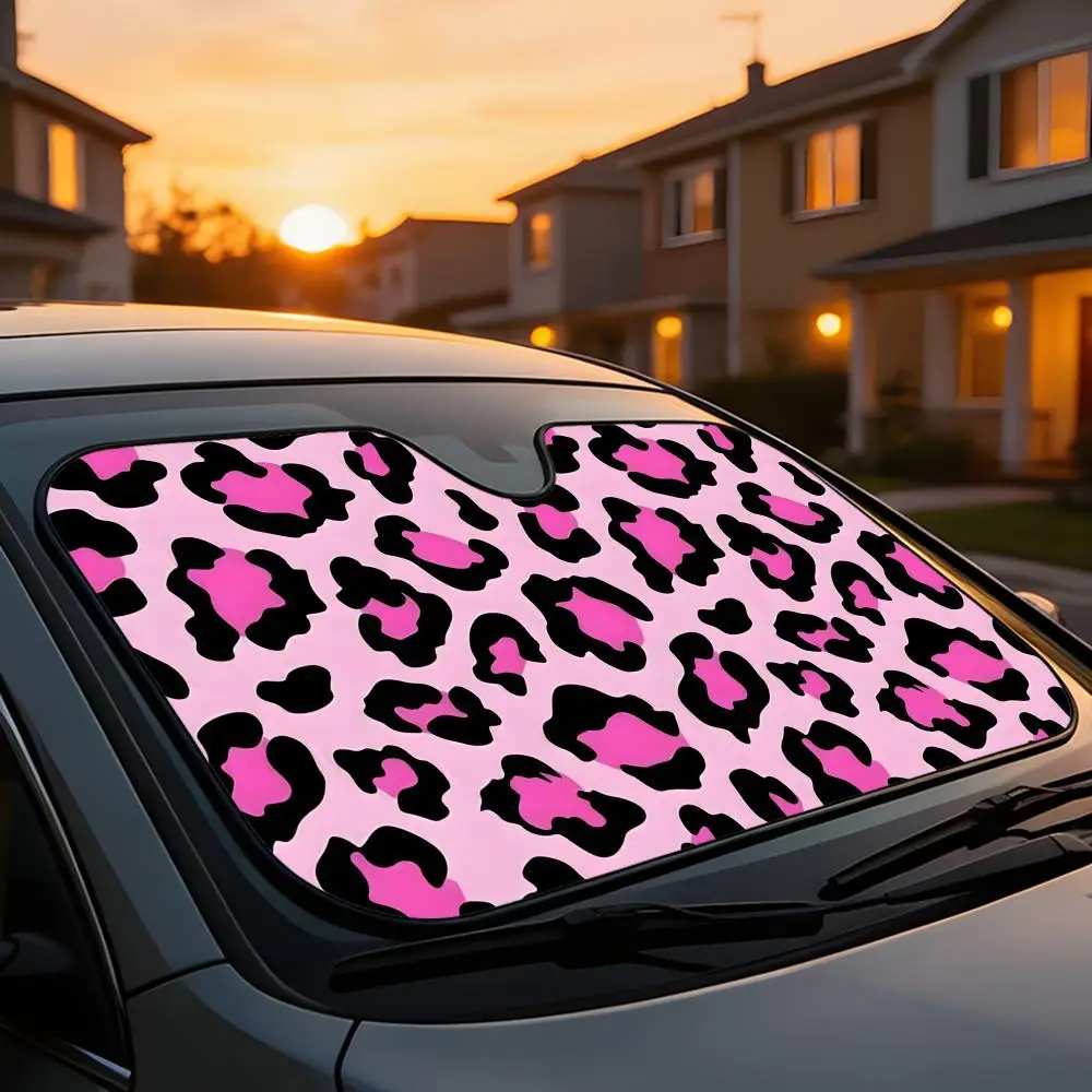 Sun Visor Universal Car Windshield Sun Shade Full Coverage Heat UV Block Interior Anti Aging Pink Leopard Print
Sun Visor Universal Car Windshield Sun Shade Full Coverage Heat UV Block Interior Anti Aging Pink Leopard Print
