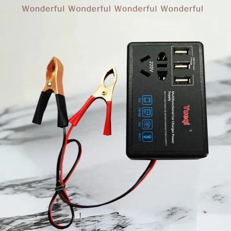 Car Power Inverter with USB Port 12V 24V to 220V Converter Ideal for Charging RVs And Trucks
Car Power Inverter with USB Port 12V 24V to 220V Converter Ideal for Charging RVs And Trucks