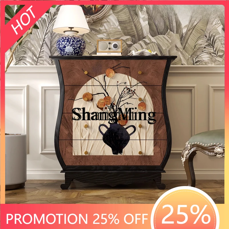 ZYY exquisite advanced retro solid wood four-chest cabinet home living room bedroom wall decoration drawer cabinet side cabinet
ZYY exquisite advanced retro solid wood four-chest cabinet home living room bedroom wall decoration drawer cabinet side cabinet