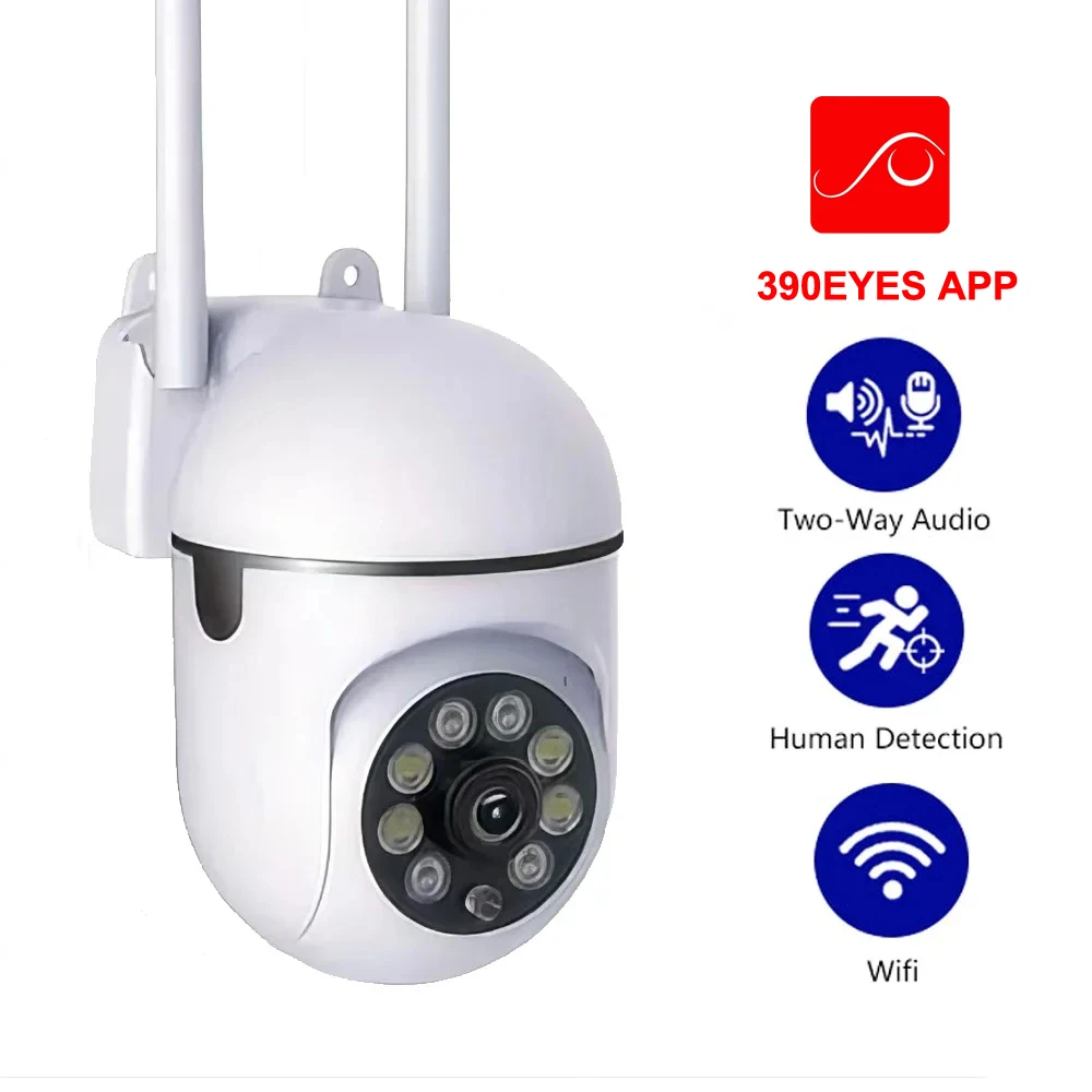 5MP 390EYES APP WiFi PTZ Camera Indoor Auto Tracking Surveillance Camera Color Night Vision Two Way Audio Baby Monitor IP Camera
5MP 390EYES APP WiFi PTZ Camera Indoor Auto Tracking Surveillance Camera Color Night Vision Two Way Audio Baby Monitor IP Camera
