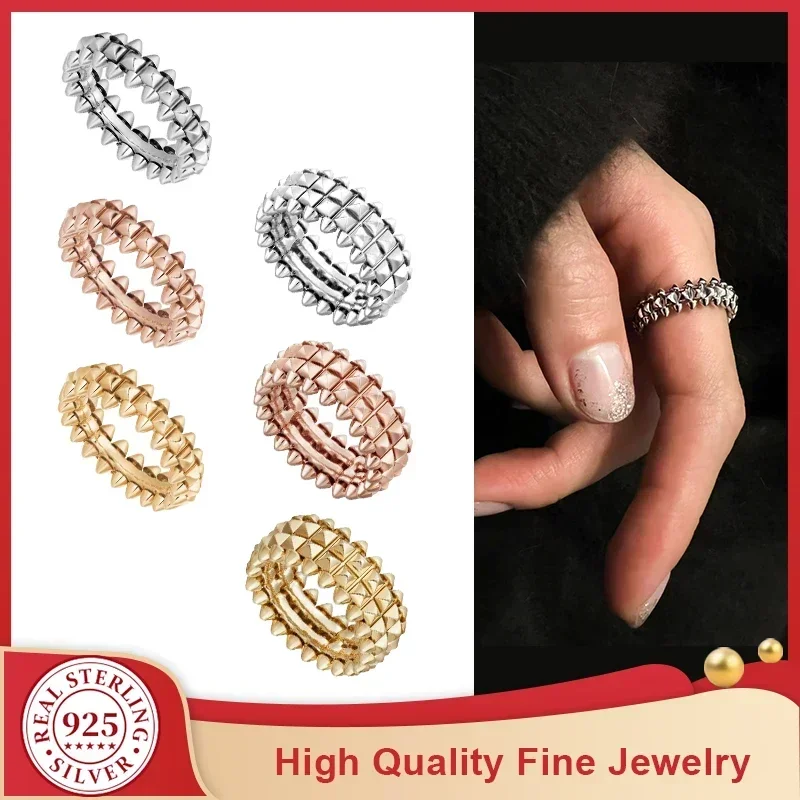 2025 New 925 silver High Quality Rivet Willow Nail Rings for Women Men Classic Rings Party Gift Luxury Jewelry
2025 New 925 silver High Quality Rivet Willow Nail Rings for Women Men Classic Rings Party Gift Luxury Jewelry