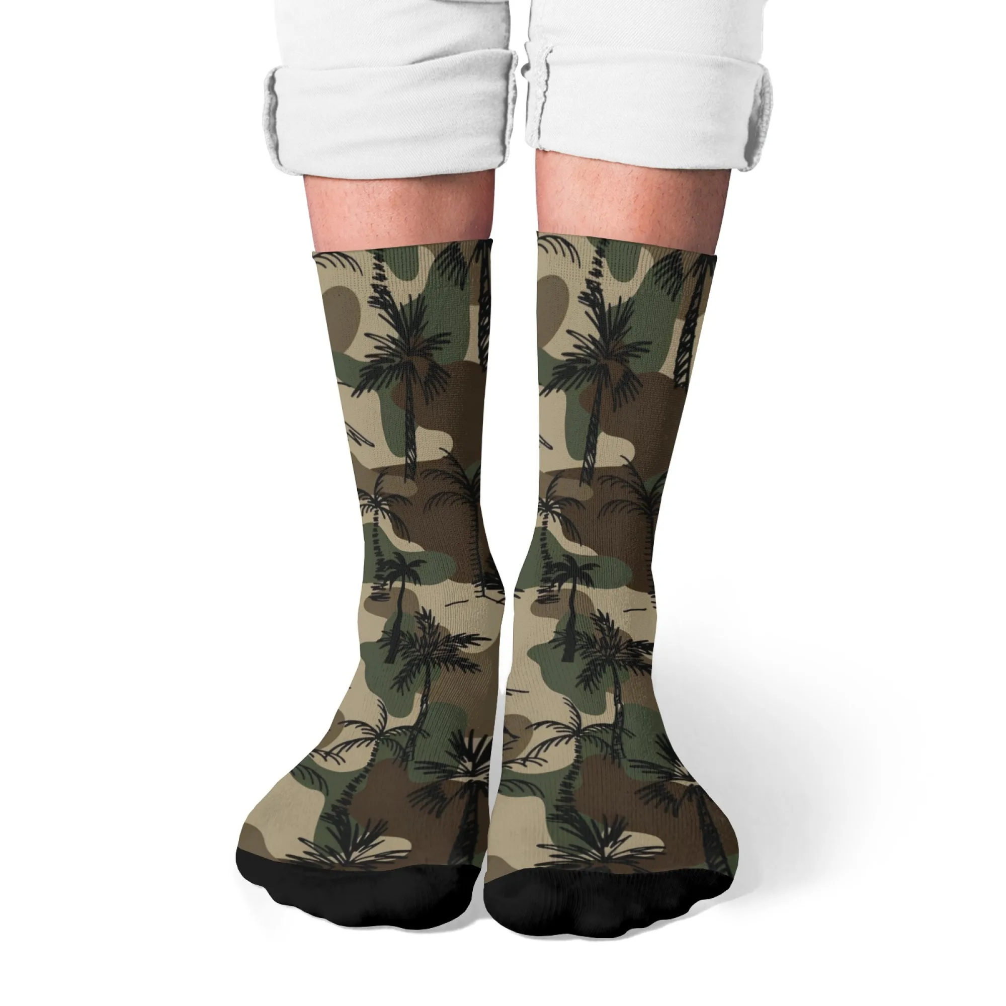 1 пара модных и модных женских и мужских носков с камуфляжным рисунком пальмы, удобные и мягкие уличные повседневные носки
1 пара модных и модных женских и мужских носков с камуфляжным рисунком пальмы, удобные и мягкие уличные повседневные носки