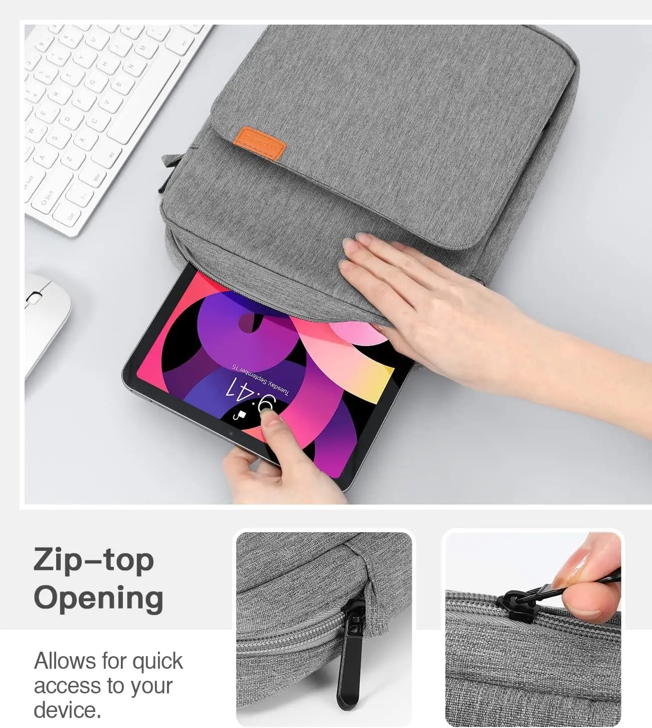 9-11 Inch Tablet Sleeve Bag Handle Carrying Case with Strap Fits iPad Pro 11 inch,iPad 10th 10.9,iPad 9/8/7th Generation 10.2
9-11 Inch Tablet Sleeve Bag Handle Carrying Case with Strap Fits iPad Pro 11 inch,iPad 10th 10.9,iPad 9/8/7th Generation 10.2
