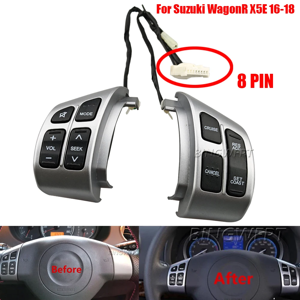 High Quality For Suzuki WagonR 2016-2018 Audio Radio Cruise Control Switch Steering Wheel Button
High Quality For Suzuki WagonR 2016-2018 Audio Radio Cruise Control Switch Steering Wheel Button