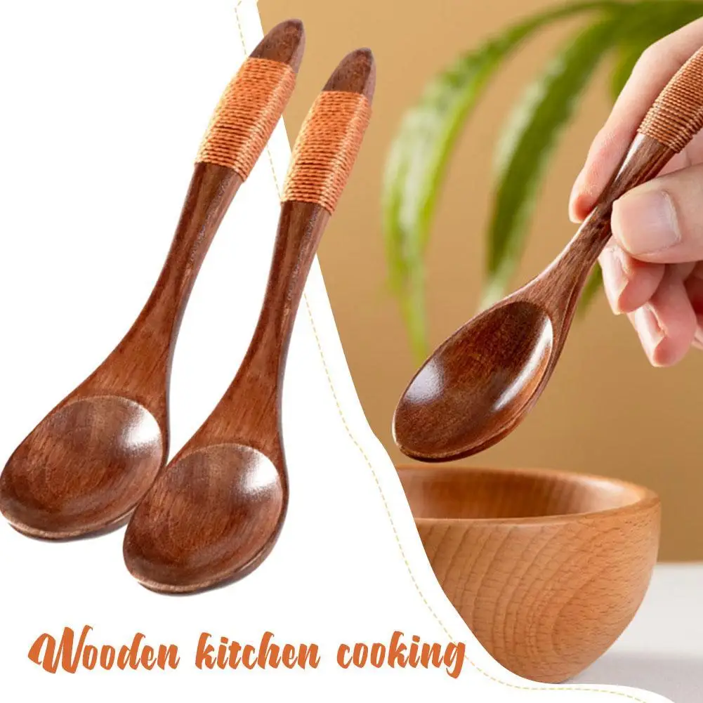 Wooden Spoon Bamboo Kitchen Cooking Utensil Tool Wide Mouth Twine Wooden Spoon Coffee Soup Spoon Teaspoon Kicthen Spoon
Wooden Spoon Bamboo Kitchen Cooking Utensil Tool Wide Mouth Twine Wooden Spoon Coffee Soup Spoon Teaspoon Kicthen Spoon