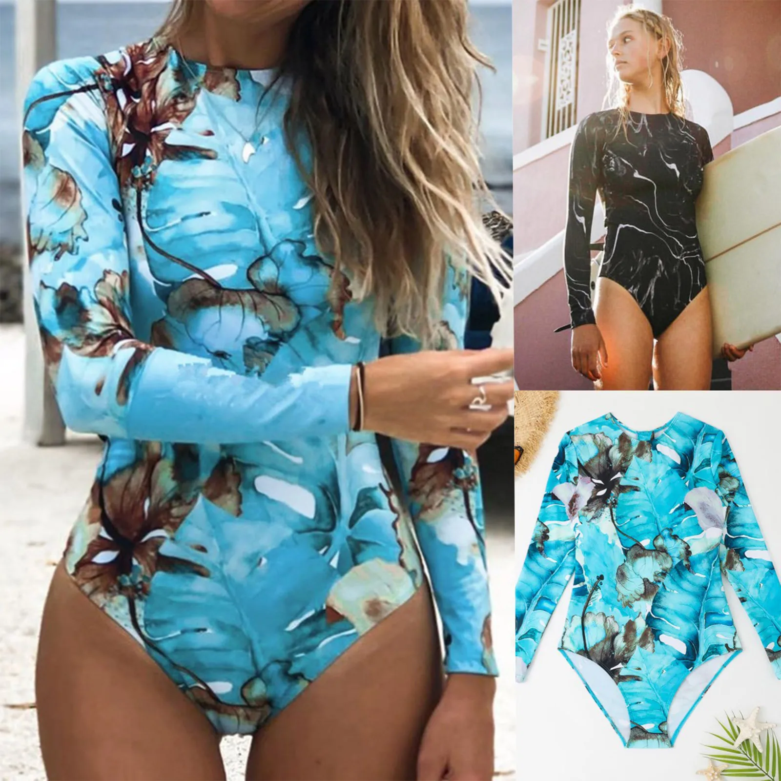 2024 New One Piece Swimsuit Women Print Long Sleeve Swimwear Zipper Surfing Monokini Push Up Bodysuit Beachwear Bathing Suit
2024 New One Piece Swimsuit Women Print Long Sleeve Swimwear Zipper Surfing Monokini Push Up Bodysuit Beachwear Bathing Suit
