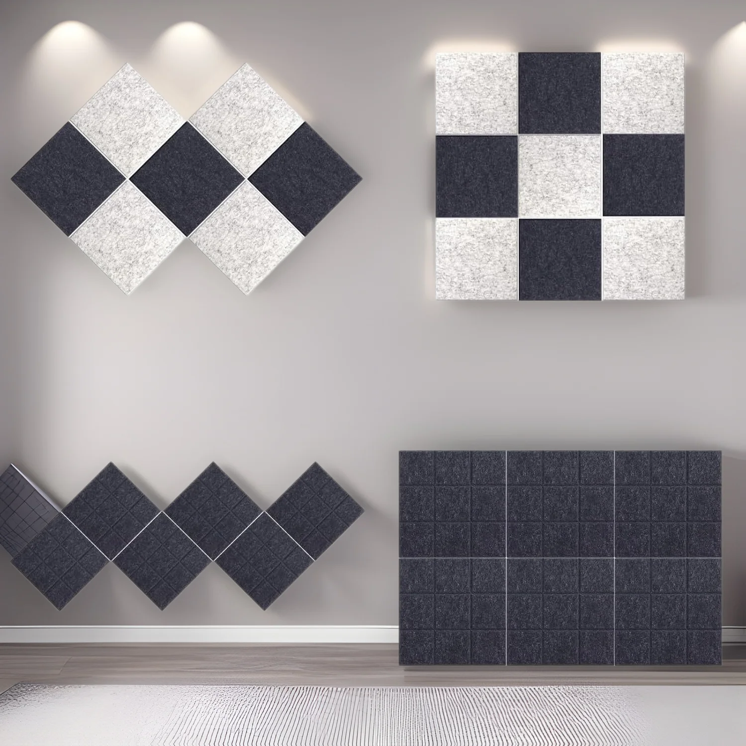 Soundproof Felt Wall Tiles & Polyester Acoustic Panels Set, Decorative Noise Reduction for School/Home/Office, Easy Installation
Soundproof Felt Wall Tiles & Polyester Acoustic Panels Set, Decorative Noise Reduction for School/Home/Office, Easy Installation