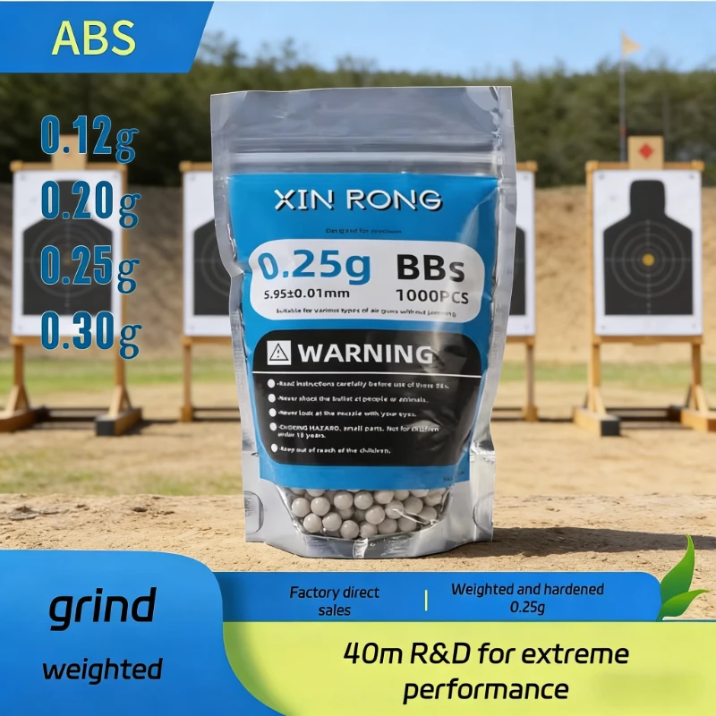 High Quality 5.95mm Airsoft BB Bullets 0.25g Strike Balls for Shooting Games
High Quality 5.95mm Airsoft BB Bullets 0.25g Strike Balls for Shooting Games