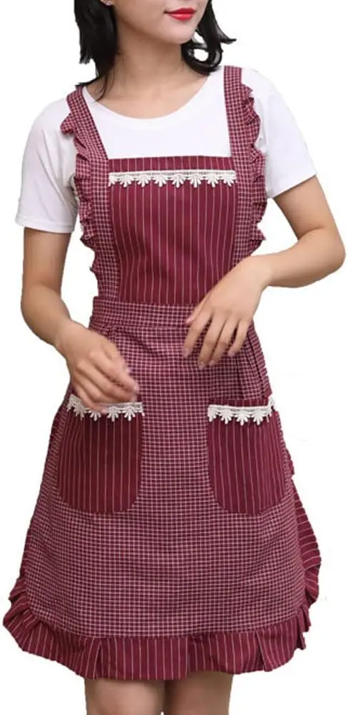 Women's Apron with Pockets, Comfortable Kitchen Apron for Cafe, Baking, Gardening, Cooking.
Women's Apron with Pockets, Comfortable Kitchen Apron for Cafe, Baking, Gardening, Cooking.