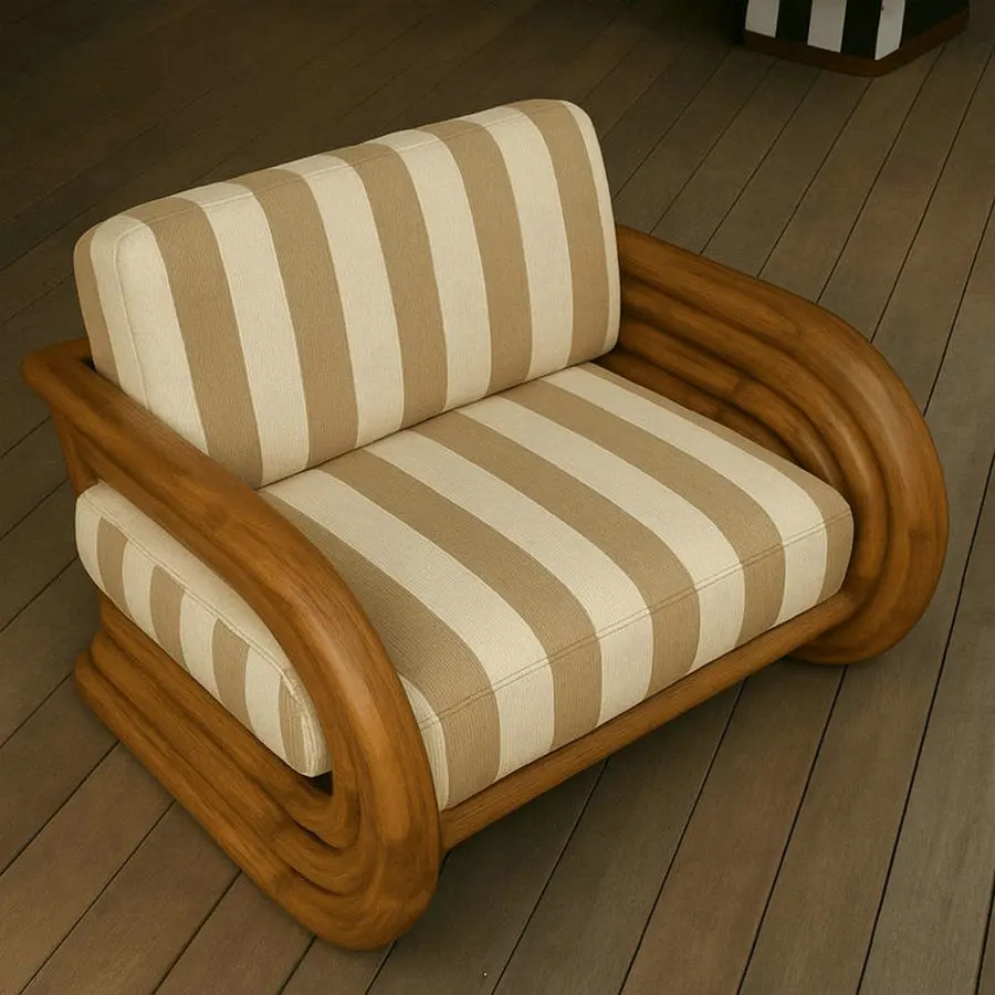 #Nordic Style Comfortable Outdoor Design Garden Teak Wood Armchair Chair Gray Hotel Waterproof Strip Fabric Armchairs for Patio
#Nordic Style Comfortable Outdoor Design Garden Teak Wood Armchair Chair Gray Hotel Waterproof Strip Fabric Armchairs for Patio