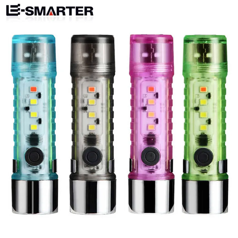 USB Rechargeable Flashlight Portable EDC Pocket Flash Light 6 Modes Outdoor Hiking Camping Mini Flashlight with Tail Magnet
USB Rechargeable Flashlight Portable EDC Pocket Flash Light 6 Modes Outdoor Hiking Camping Mini Flashlight with Tail Magnet