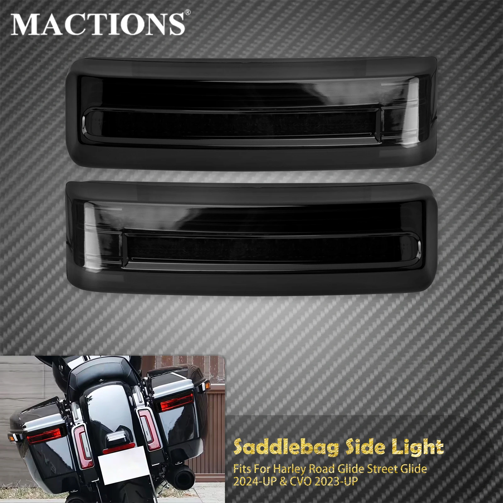 LED Saddlebag Brake Light Rear Turn Signals Side Lamp For Harley Touring CVO Road Street Glide 2023-Up Indicator Run Tail Lamp
LED Saddlebag Brake Light Rear Turn Signals Side Lamp For Harley Touring CVO Road Street Glide 2023-Up Indicator Run Tail Lamp