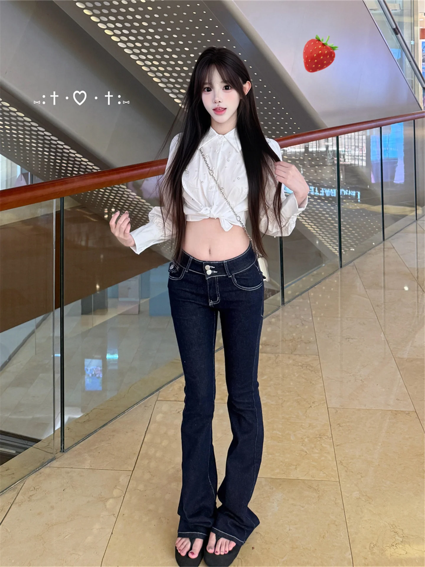 American Vintage Low Waist Flared Jeans Women Summer Slimming Long Floor Length Pants Casual Cotton Bell Bottom Denim
American Vintage Low Waist Flared Jeans Women Summer Slimming Long Floor Length Pants Casual Cotton Bell Bottom Denim