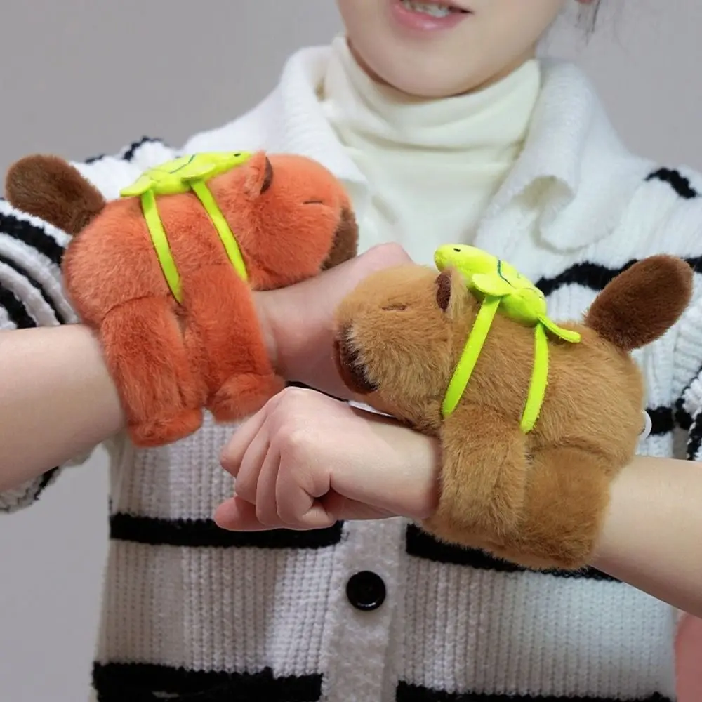 Capybara Rodent Slap Bracelet Series Simulation Wagging Tail Plush Doll Slap Bracelet Wrist Style Cute Doll
Capybara Rodent Slap Bracelet Series Simulation Wagging Tail Plush Doll Slap Bracelet Wrist Style Cute Doll