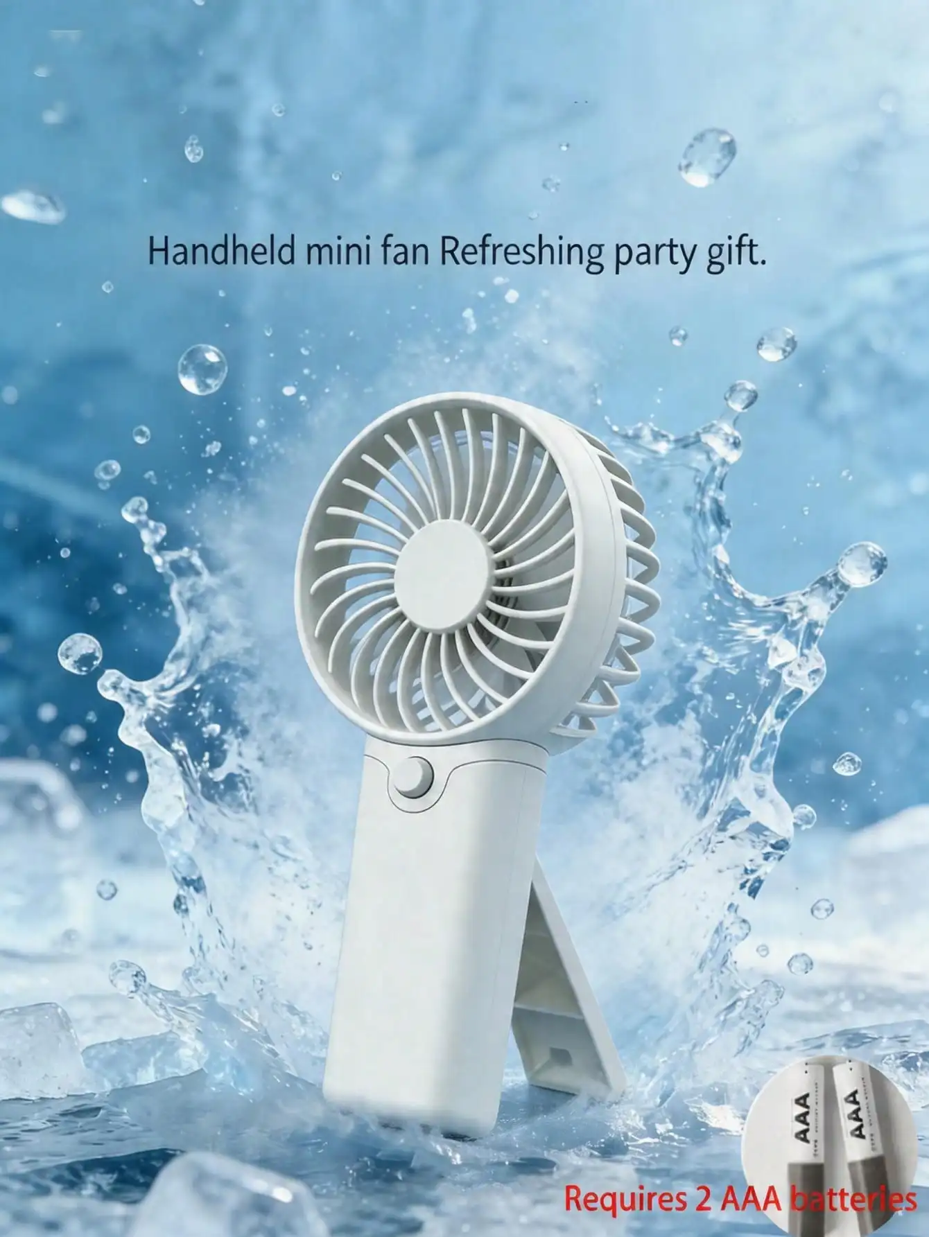 1pc Portable Battery Operated Fan (Batteries Not Included) - Handheld Fan, Stroller Fan, Battery Powered Fan, Mini Desk Fan, Suitable For Travel, Commute, Office, Beach, Summer Essential, Compact Portable Fan, Handheld Fan (Requires 2 AAA Batteries)
1pc Portable Battery Operated Fan (Batteries Not Included) - Handheld Fan, Stroller Fan, Battery Powered Fan, Mini Desk Fan, Suitable For Travel, Commute, Office, Beach, Summer Essential, Compact Portable Fan, Handheld Fan (Requires 2 AAA Batteries)