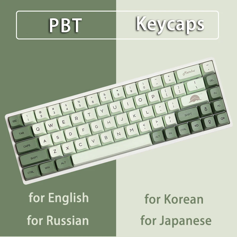 Матча Цвет 138 клавиш PBT Колпачки для клавиш XDA Cherry MX Switch Механическая клавиатура Набор колпачков для русского, корейского, японского, английского языка
Матча Цвет 138 клавиш PBT Колпачки для клавиш XDA Cherry MX Switch Механическая клавиатура Набор колпачков для русского, корейского, японского, английского языка