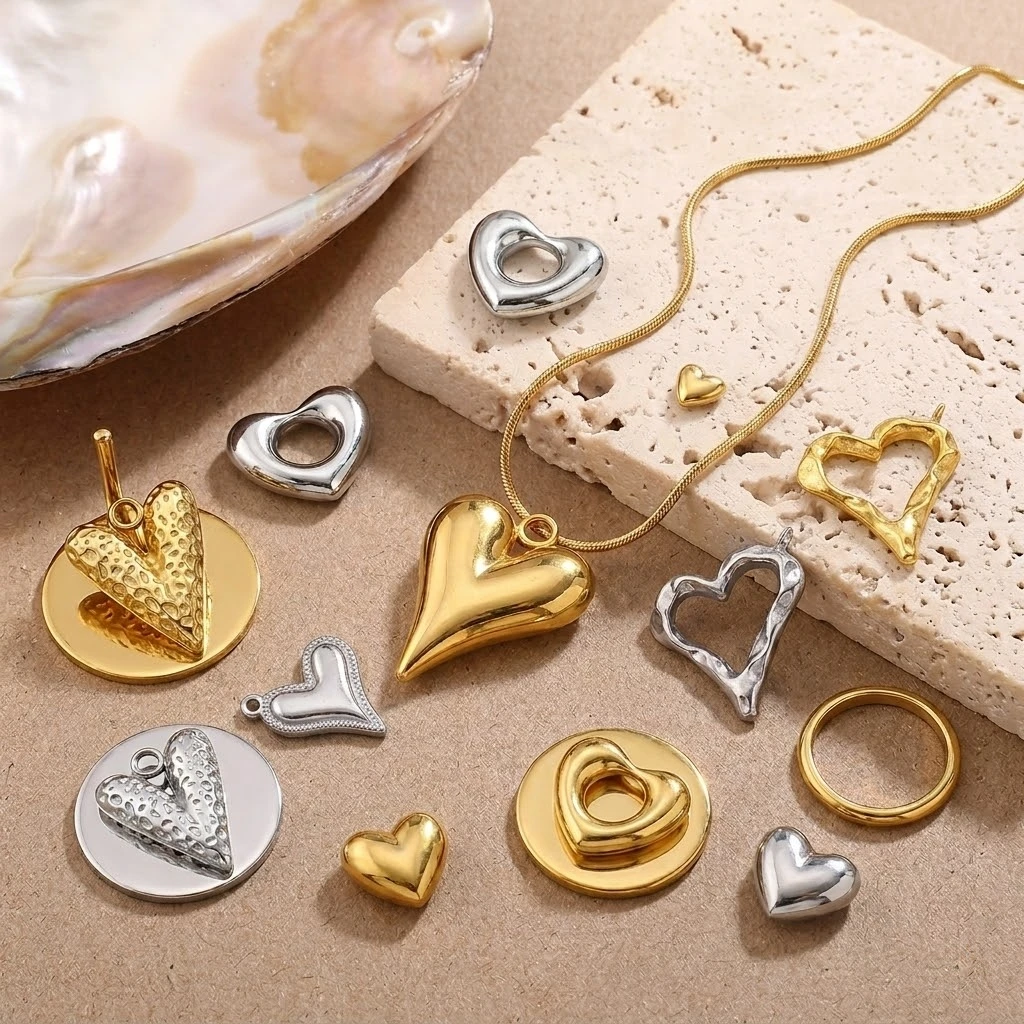 5pcs Heart Stainless Steel Charms Simple Cute Hearts Pendant For Earring Necklace Bracelet Charms Diy Jewelry Making Supplies
5pcs Heart Stainless Steel Charms Simple Cute Hearts Pendant For Earring Necklace Bracelet Charms Diy Jewelry Making Supplies
