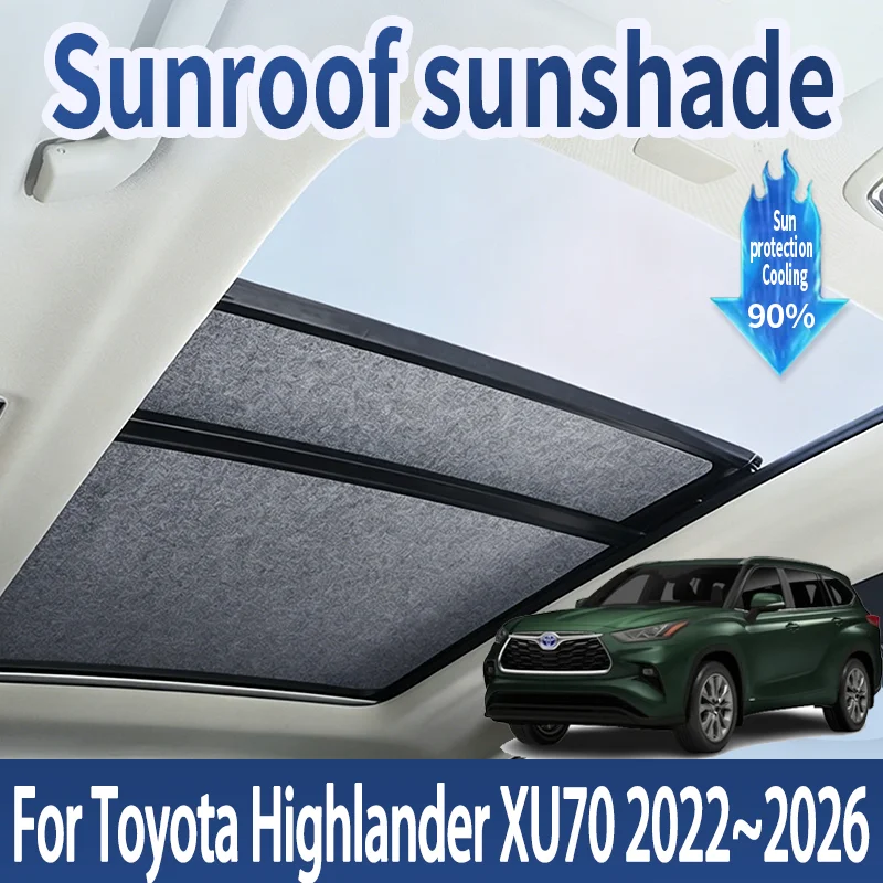 Car Sun Visor For Toyota Highlander XU70 2022~2026 MK4 Auto Electrostatic Adsorption Sky Curtain Sunshade Insulation Roof Visor
Car Sun Visor For Toyota Highlander XU70 2022~2026 MK4 Auto Electrostatic Adsorption Sky Curtain Sunshade Insulation Roof Visor