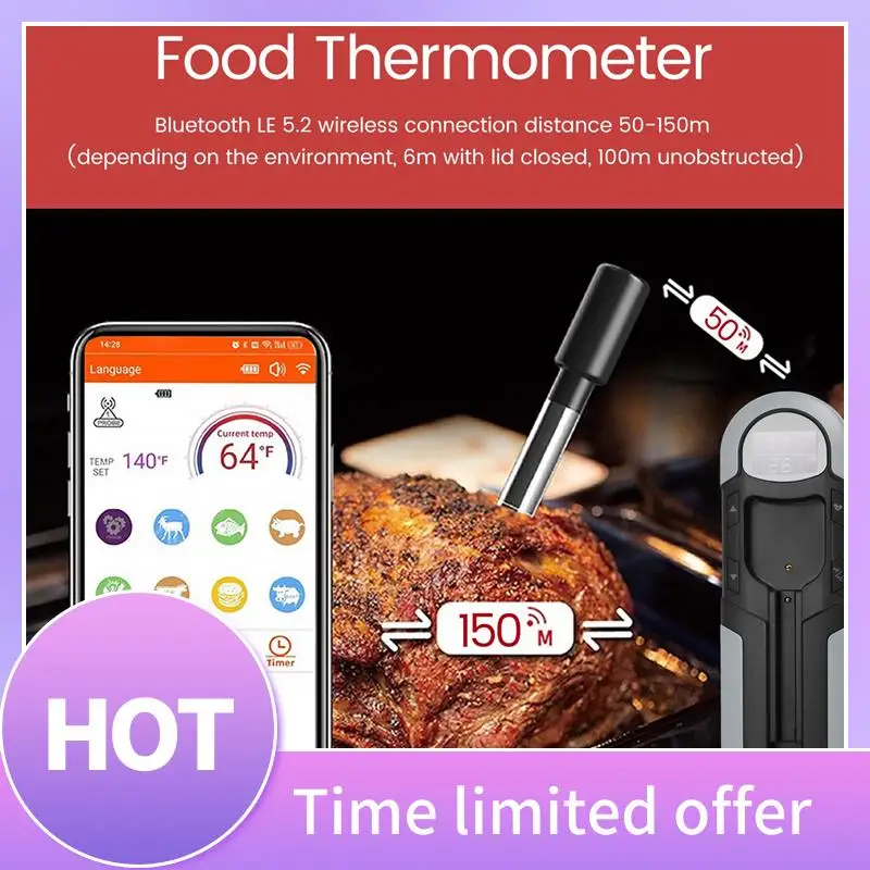 A11R беспроводной термометр для еды, мяса, стейка, цифровой Bluetooth, аксессуары для барбекю, кухонная духовка, гриль, барбекю, умные термометры 
A11R беспроводной термометр для еды, мяса, стейка, цифровой Bluetooth, аксессуары для барбекю, кухонная духовка, гриль, барбекю, умные термометры