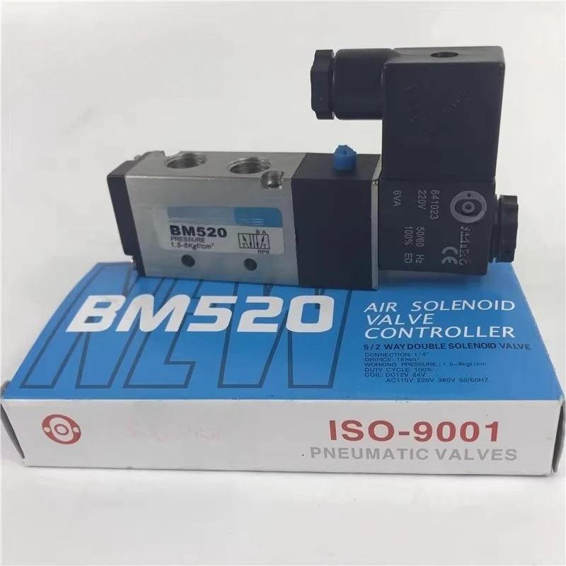 Пневматический электромагнитный клапан управления реверсом BM520 BM520-02S двухпозиционный пятиходовой одиночный электронный
Пневматический электромагнитный клапан управления реверсом BM520 BM520-02S двухпозиционный пятиходовой одиночный электронный