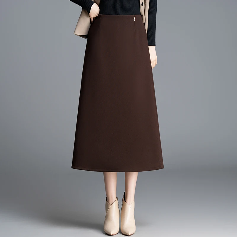 Юбка миди А-силуэта из ацетатной шерсти с высокой талией, новая осенне-зимняя коллекция, скрывающая живот, стройнящая, универсальная, в корейском стиле
Юбка миди А-силуэта из ацетатной шерсти с высокой талией, новая осенне-зимняя коллекция, скрывающая живот, стройнящая, универсальная, в корейском стиле