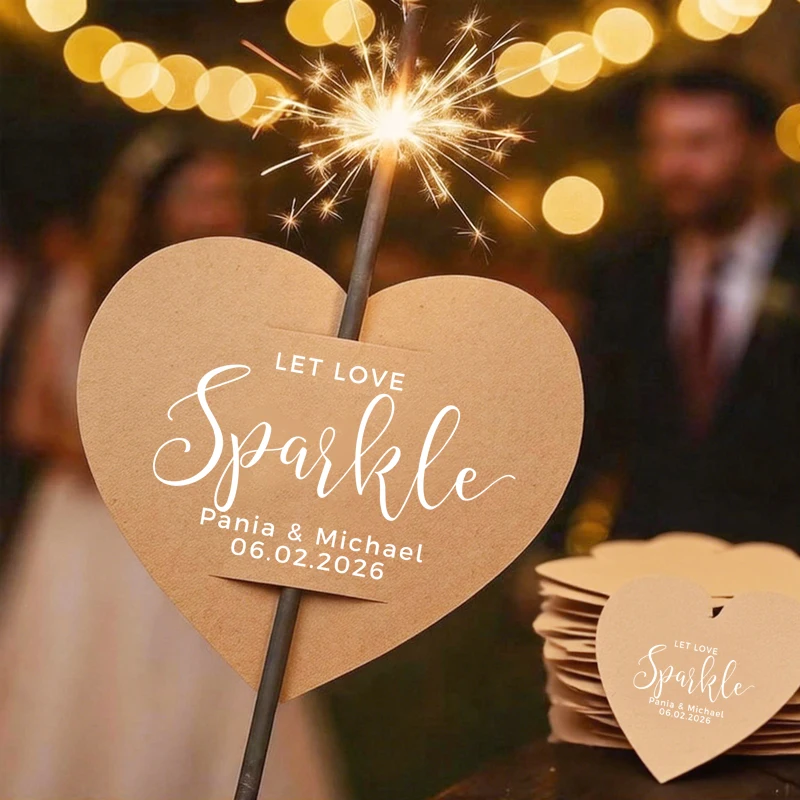 50PCS Personalized Wedding Name Tags, Heart-shaped Kraft Paper Labels, Custom Name Tag for Wedding Let Love Sparkle
50PCS Personalized Wedding Name Tags, Heart-shaped Kraft Paper Labels, Custom Name Tag for Wedding Let Love Sparkle