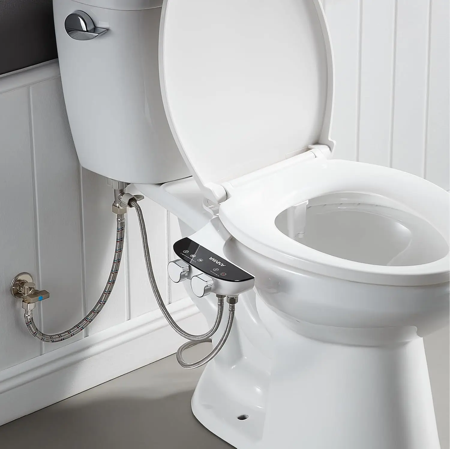 Non-Electric Bidet Attachment for Toilet Seat, Hot and Cold Water Bidet with Adjustable Temperature, Dual Retractable Nozzle
Non-Electric Bidet Attachment for Toilet Seat, Hot and Cold Water Bidet with Adjustable Temperature, Dual Retractable Nozzle