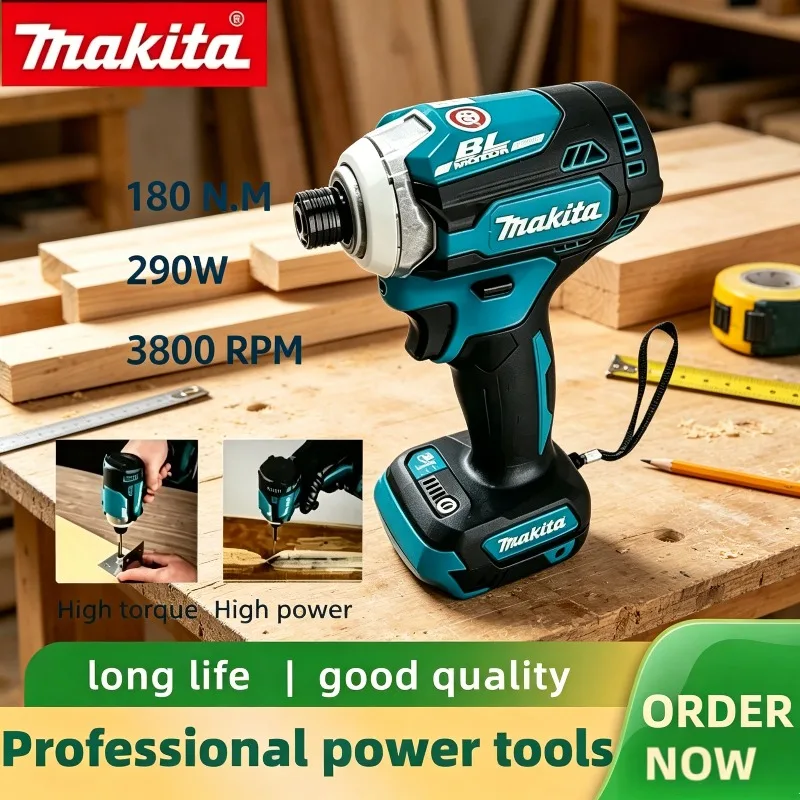 Makita DTD171 Drill Driver Lithium 18V Cordless Electric Brushless Impact Screwdriver For Home And Engineering Repair Work.
Makita DTD171 Drill Driver Lithium 18V Cordless Electric Brushless Impact Screwdriver For Home And Engineering Repair Work.